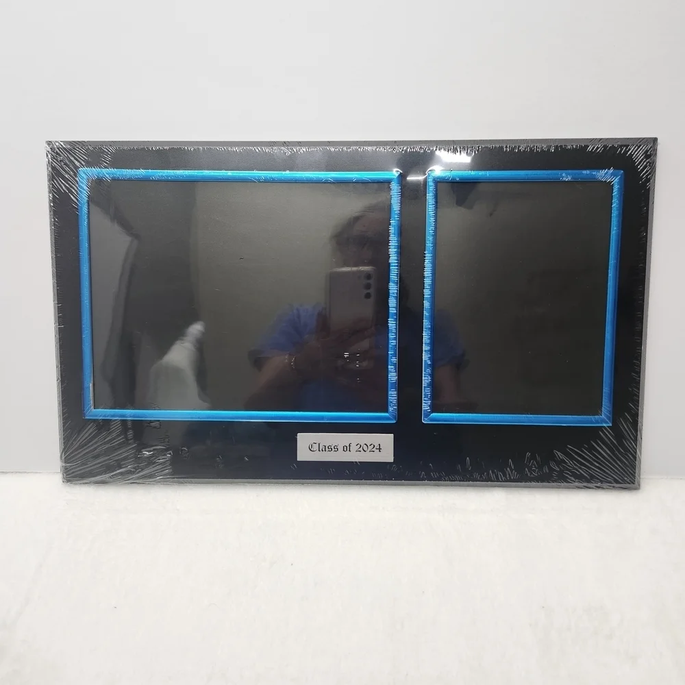 Class of 2024 Black and Blue Photo Frame 7X9